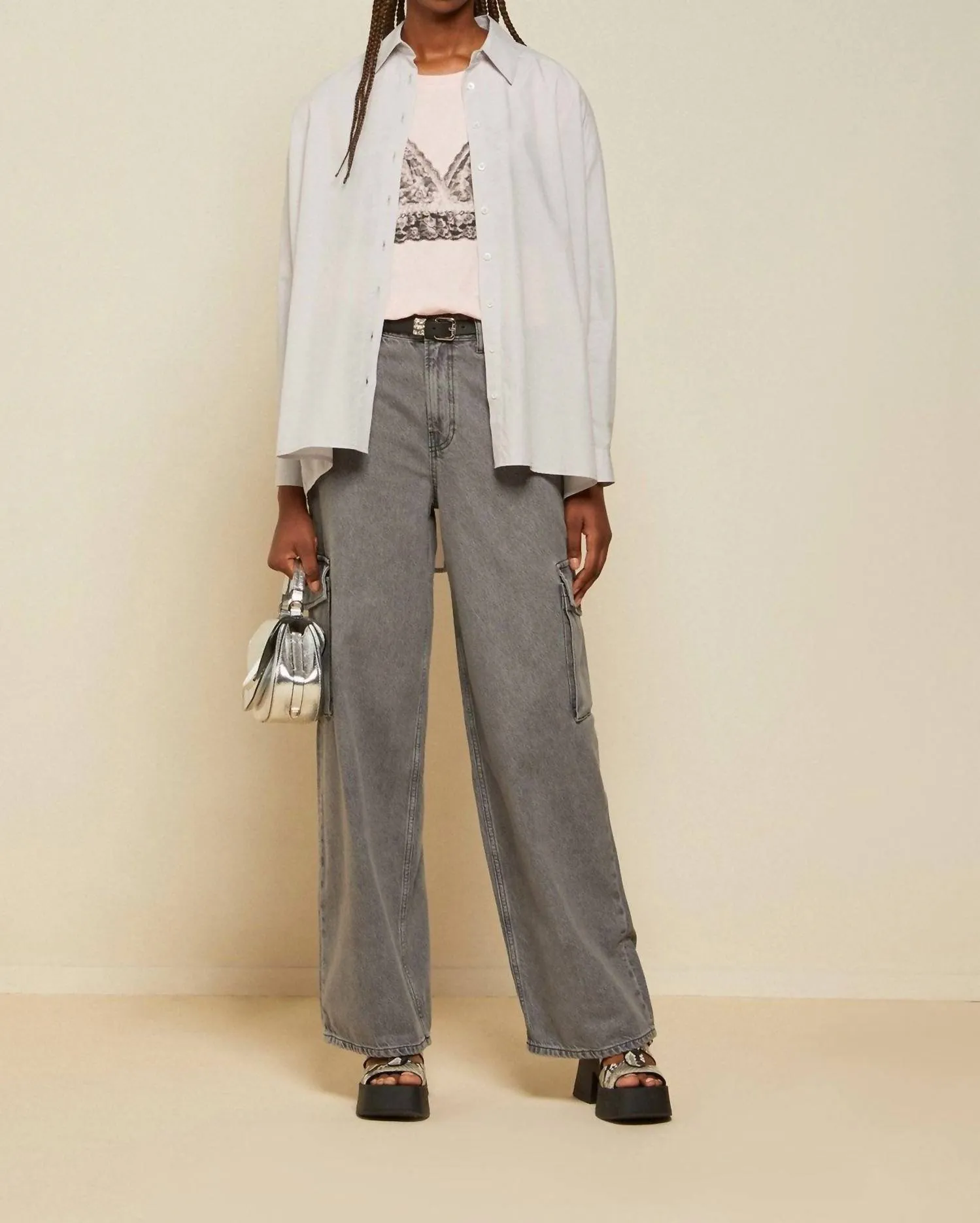 Poplin Shirt In Ostrica