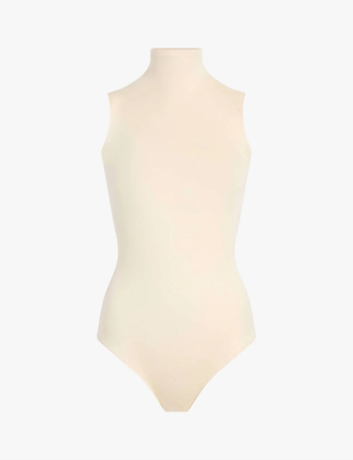 Prima Ballet Sleeveless Mockneck Bodysuit In Ivory