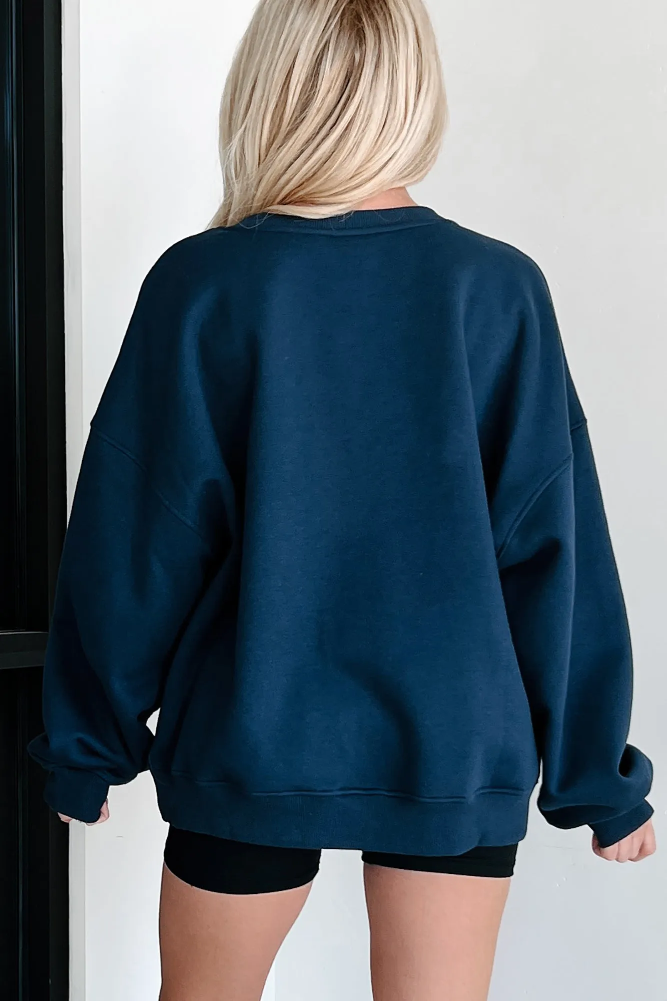 "Trust The Process" Embroidered Sweatshirt (Navy)