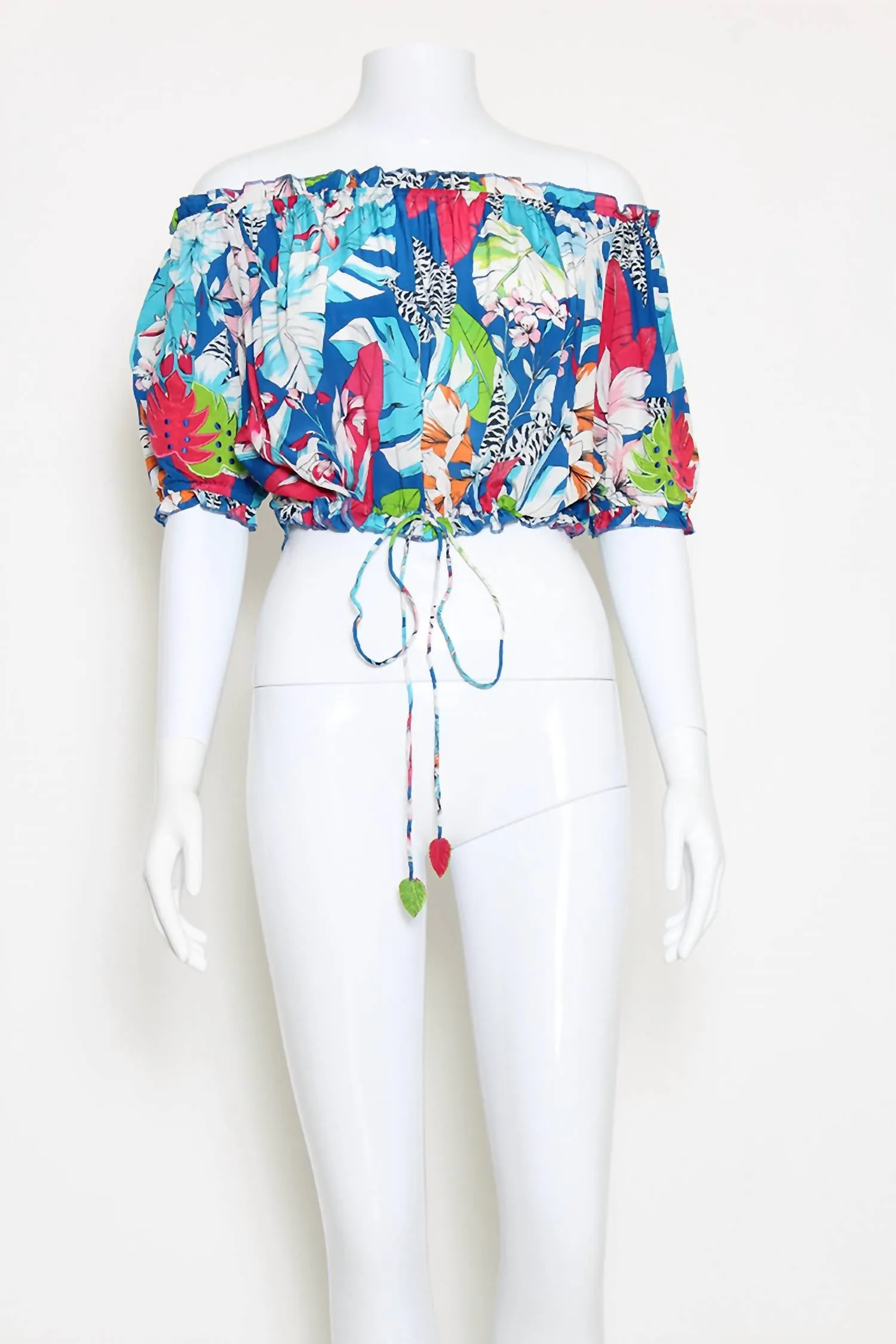 Raisa Top In Floral Palm