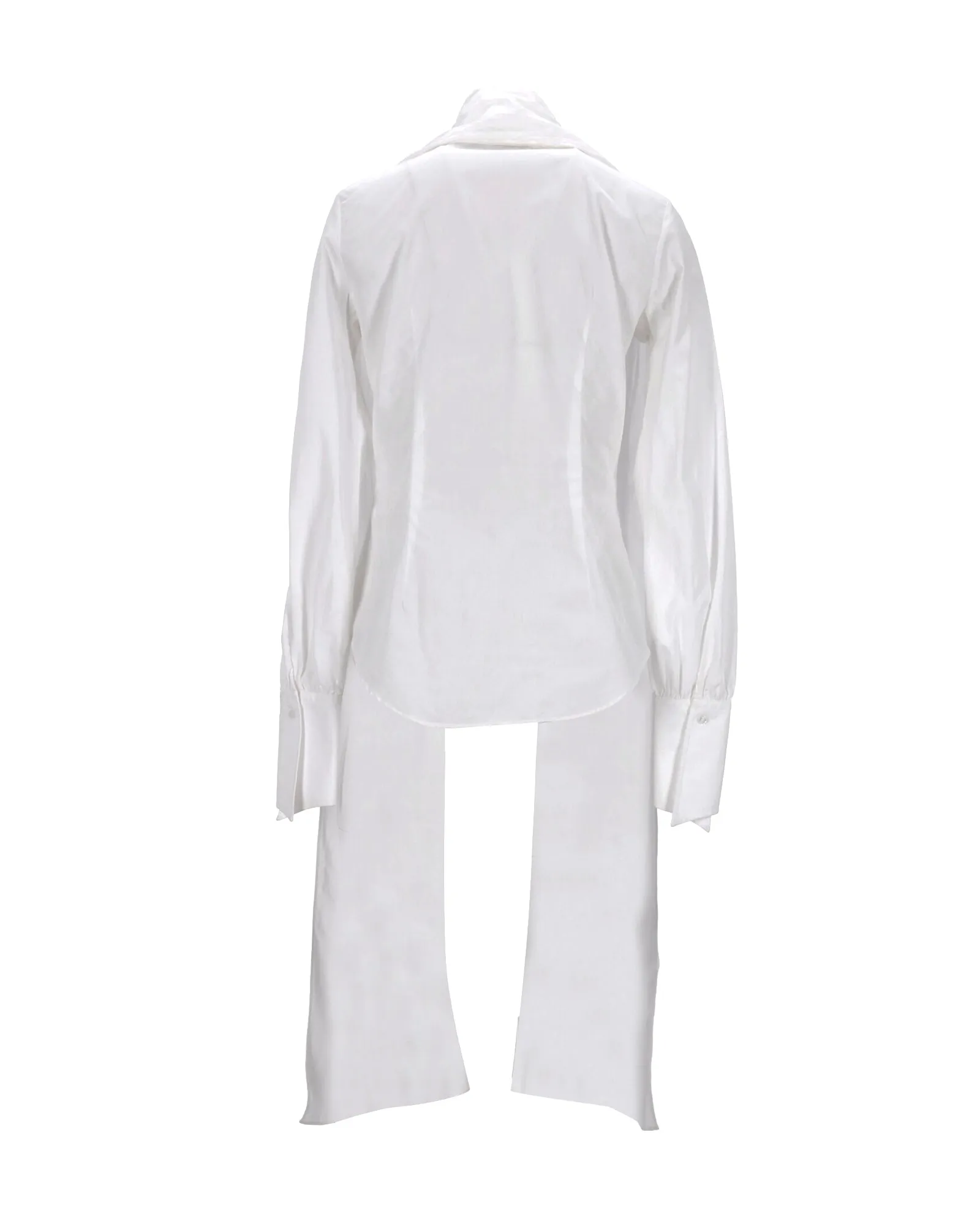 Ralph Lauren Ruffle Blouse in White Cotton