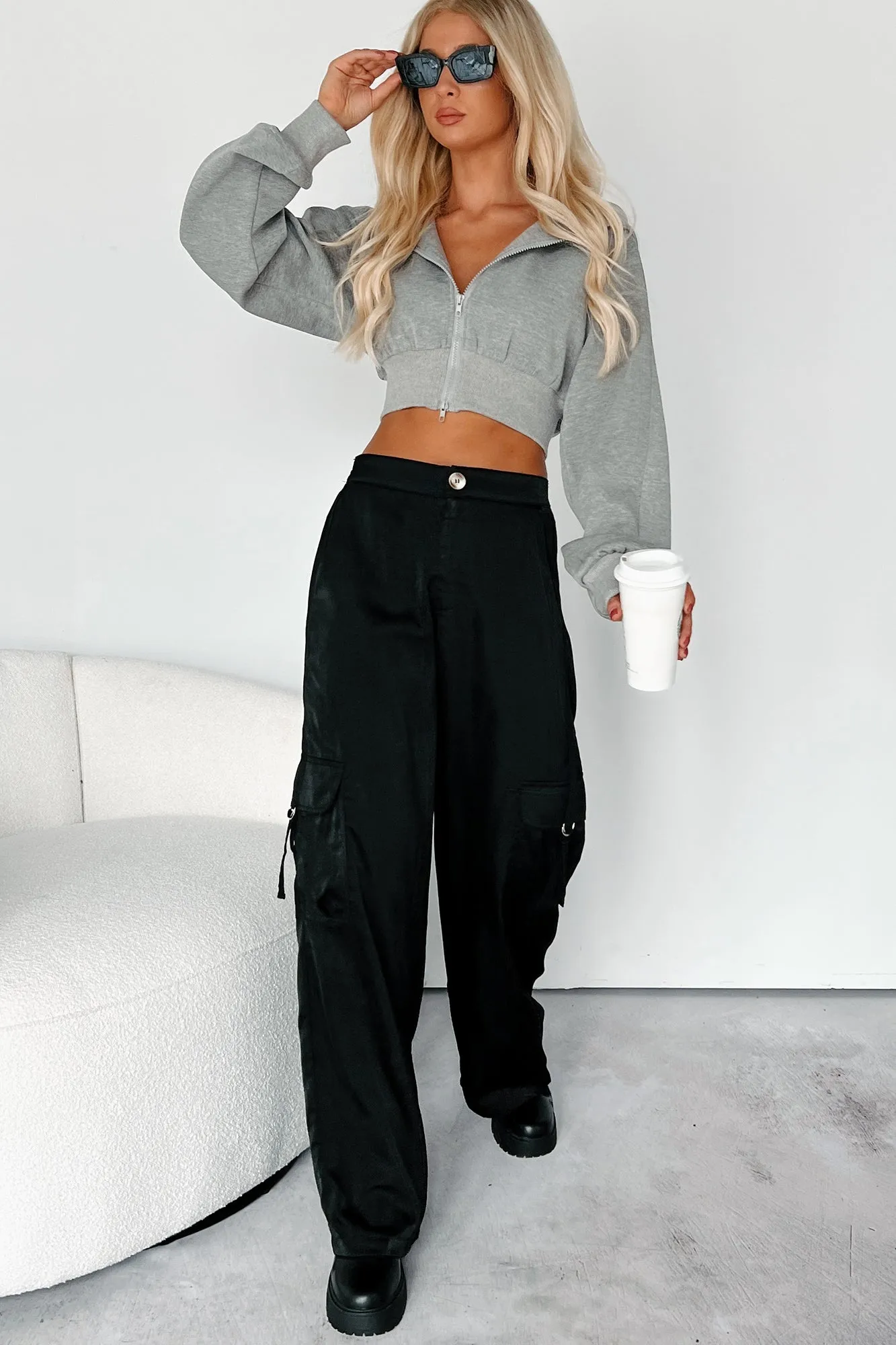 Rather Be Here Zip-Up Hoodie (Heather)