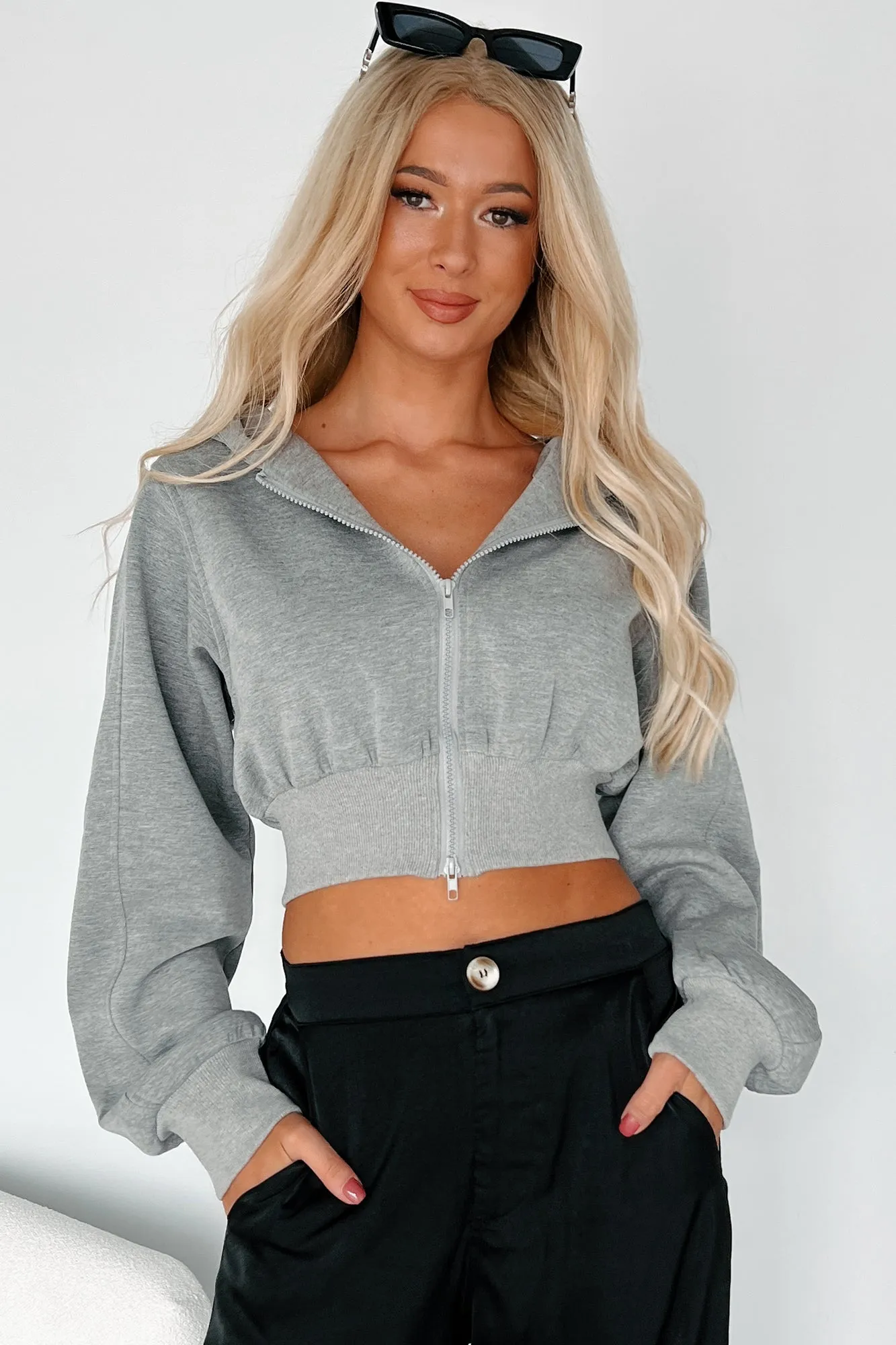 Rather Be Here Zip-Up Hoodie (Heather)