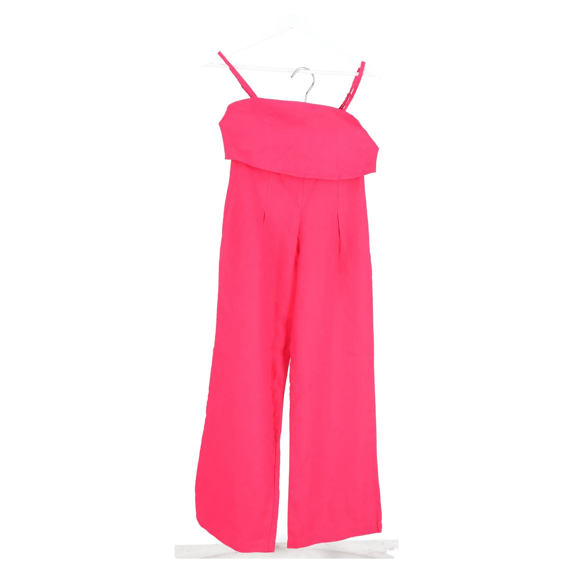 Reformation Sleeveless Top and Wide-Leg Pants Set in Pink Linen