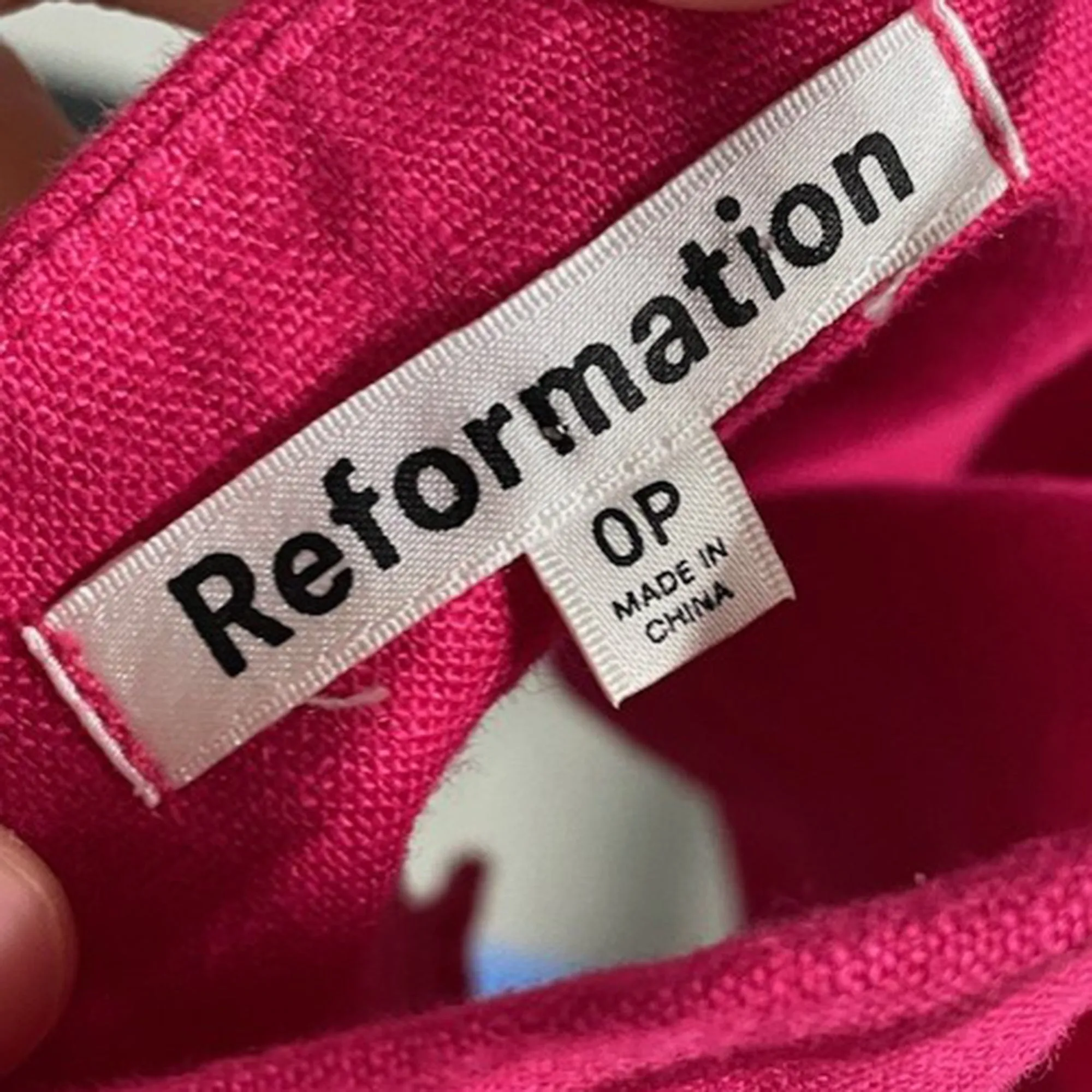 Reformation Sleeveless Top and Wide-Leg Pants Set in Pink Linen