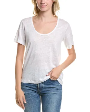 Reiss Frances Linen Scoop Neck Shirt