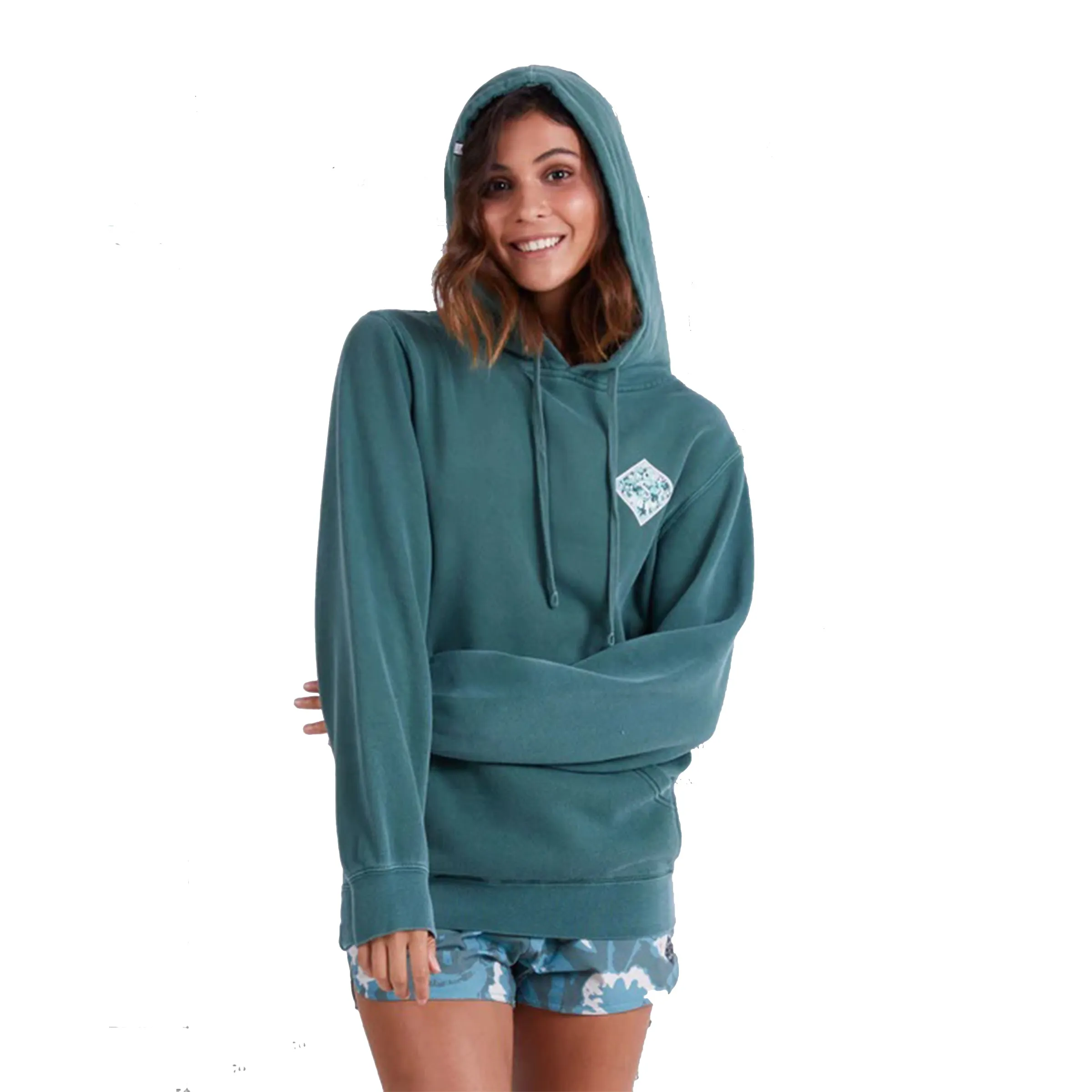Retro Tippet Boyfriend Hoody - Fatigue