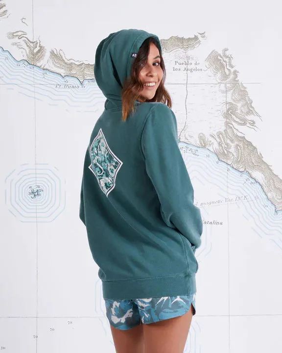 Retro Tippet Boyfriend Hoody - Fatigue