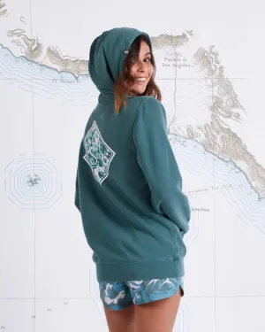 Retro Tippet Boyfriend Hoody - Fatigue