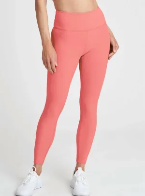 Ribbed 7/8 Leggings In Flamingo Pink