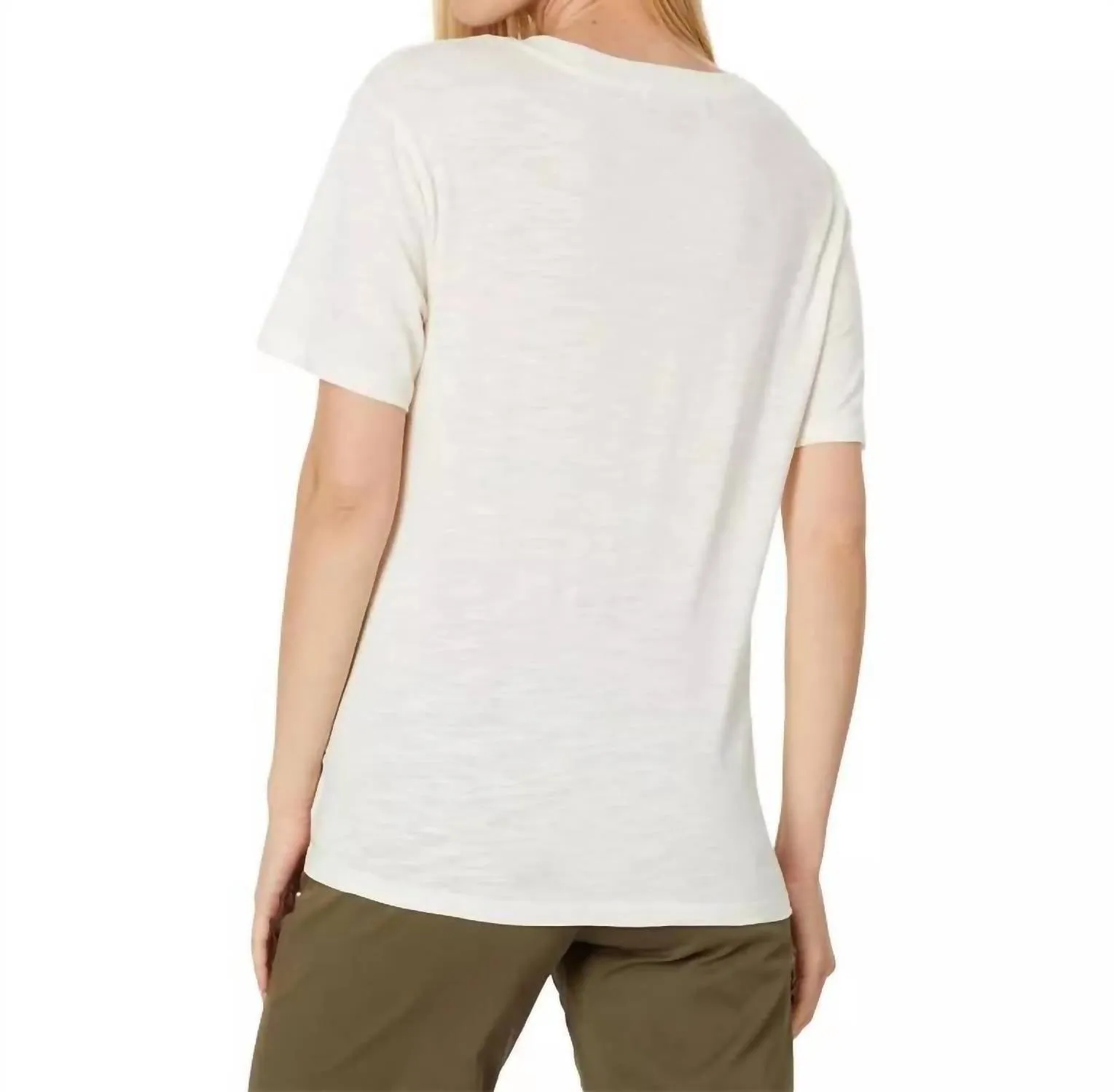 Riptide Twist Tee In Chalk