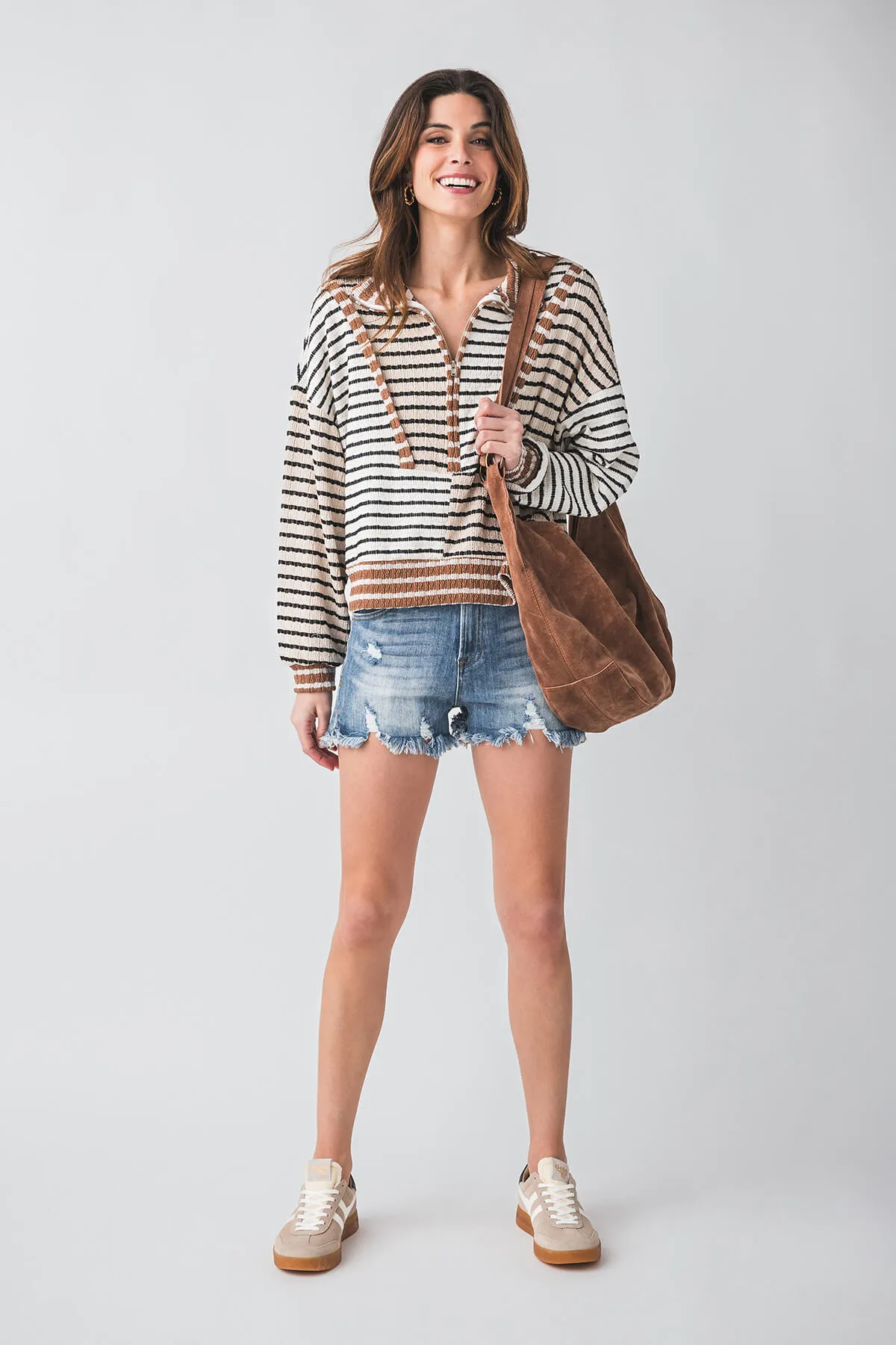 Risen Denim Shorts