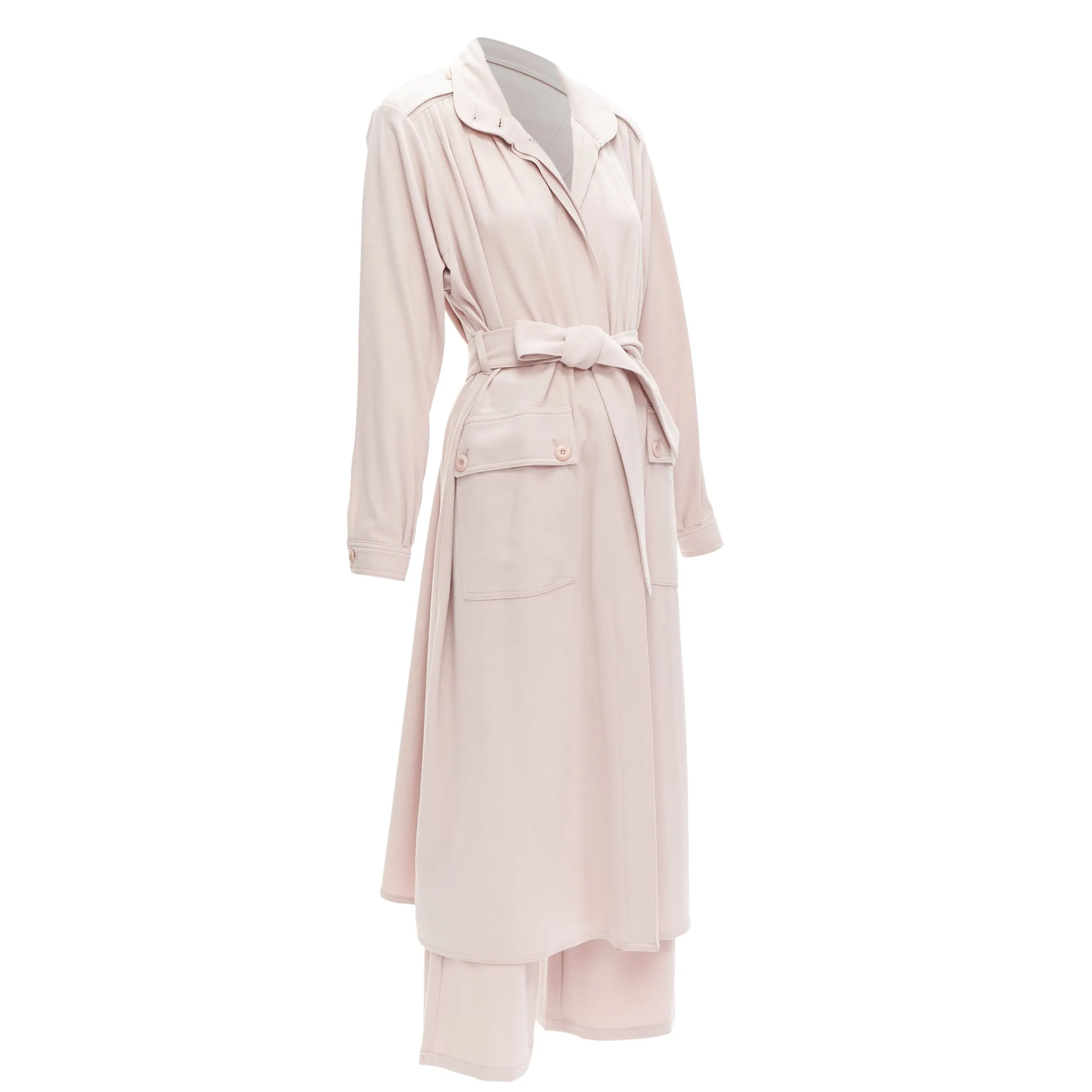 Rodebjer Odessa belted long line robe jacket wide pants set