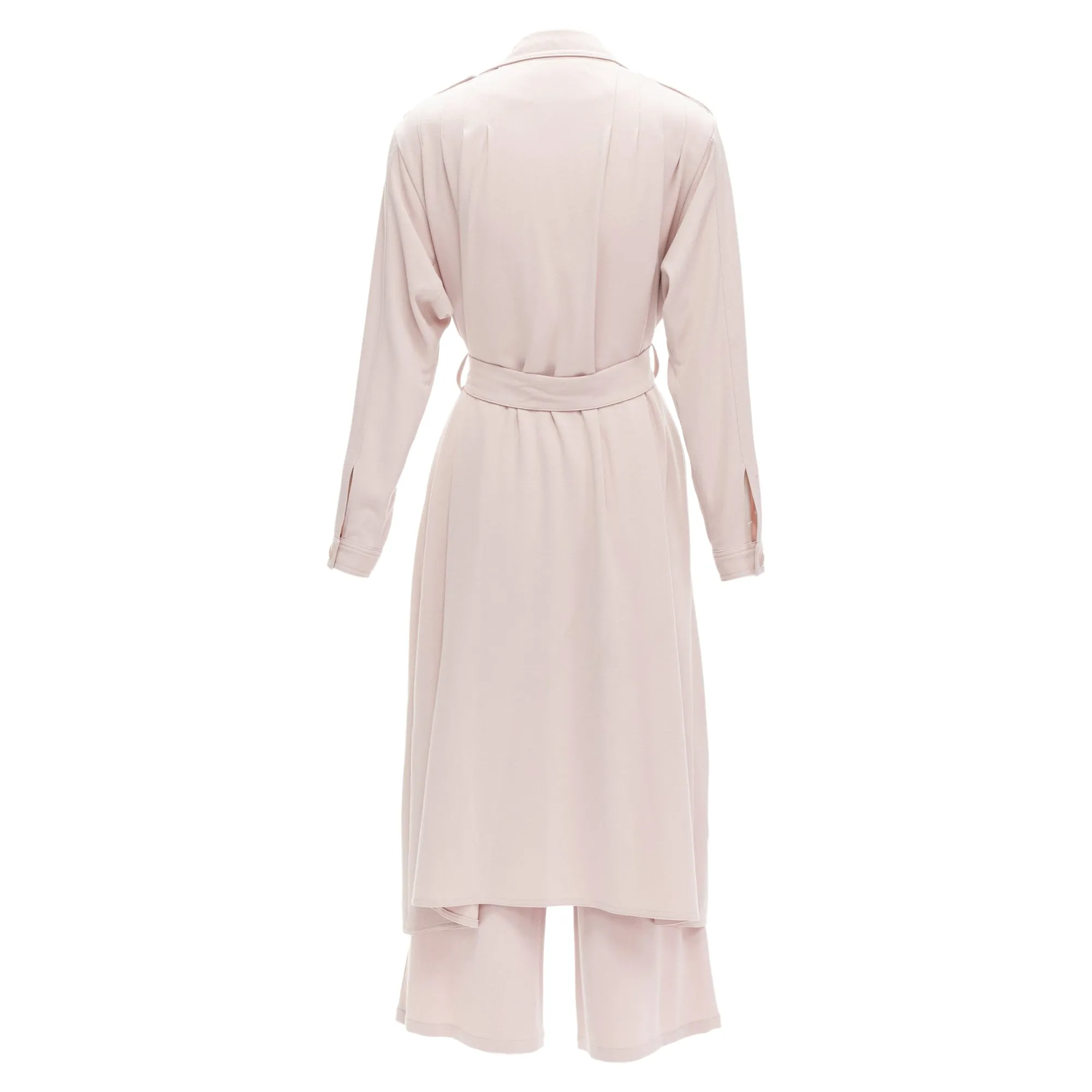 Rodebjer Odessa belted long line robe jacket wide pants set