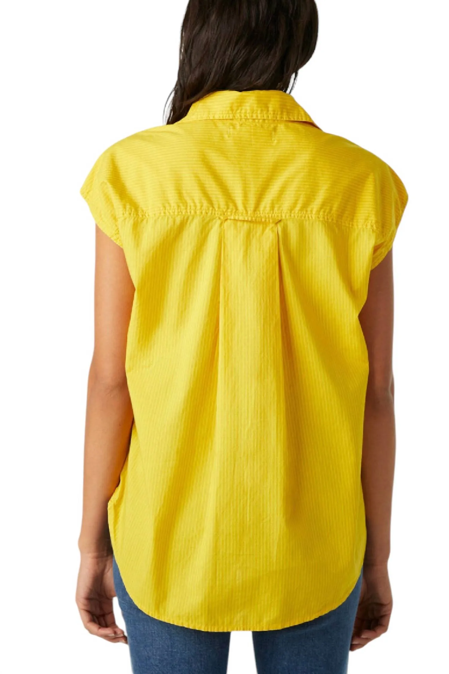 Ruth Sleeveless Shirt In Lemon