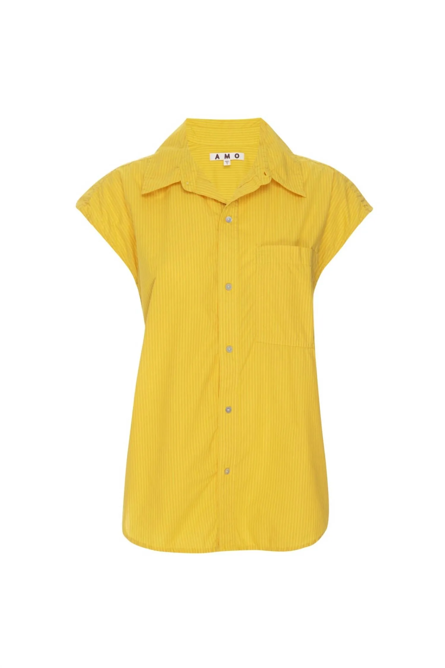 Ruth Sleeveless Shirt In Lemon