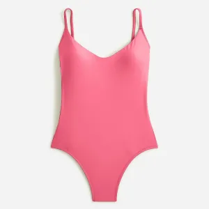 Scoopneck One Piece Swimsuit In Pink