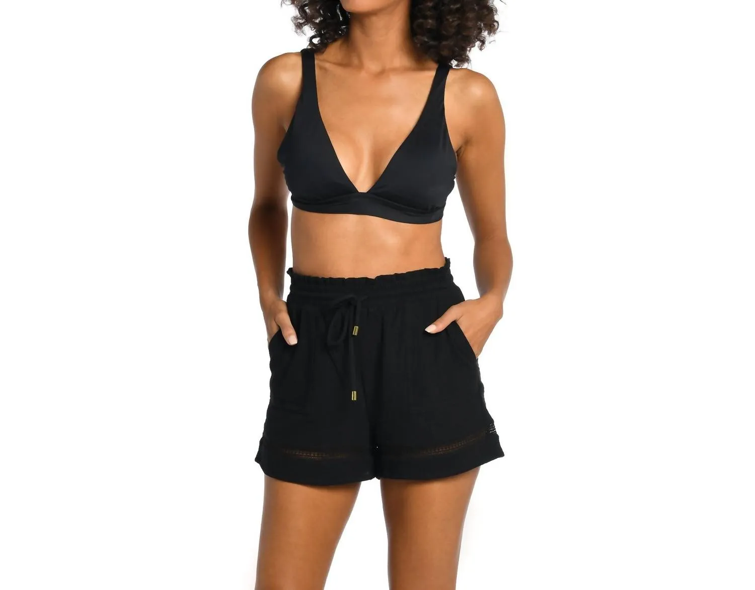 Seaside Covers Beach Shorts In Black