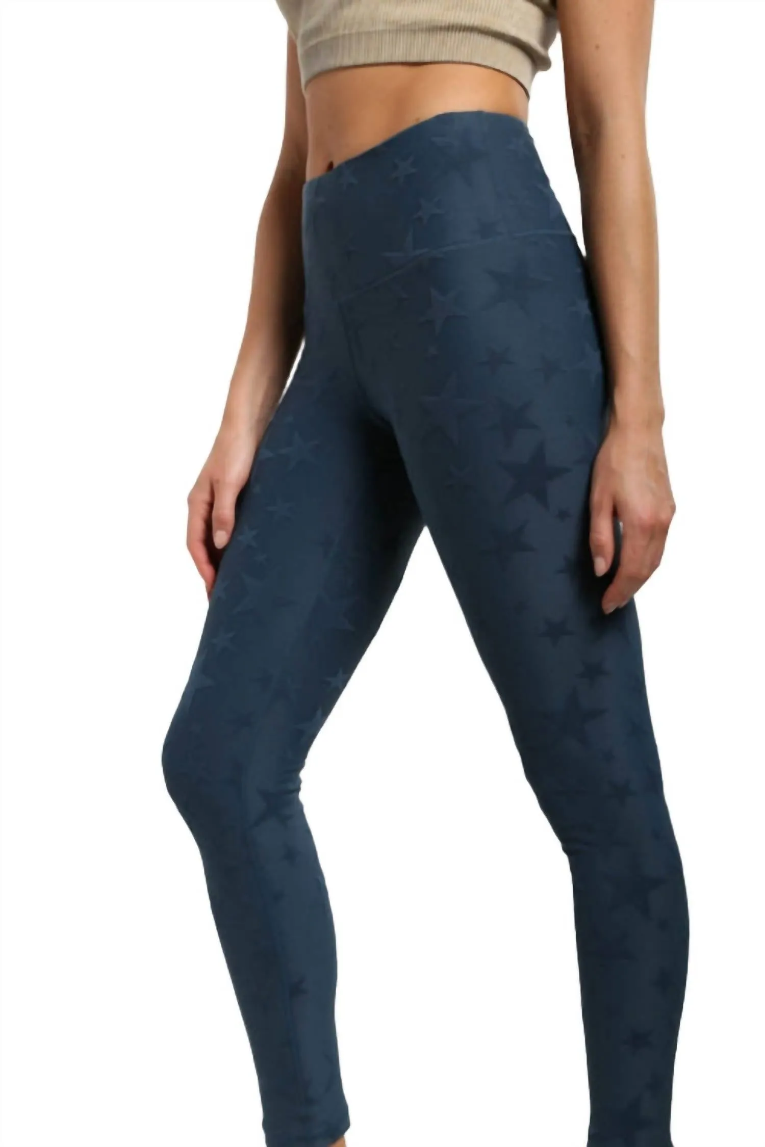Seeing Stars High Waist Leggings In Midnight Navy