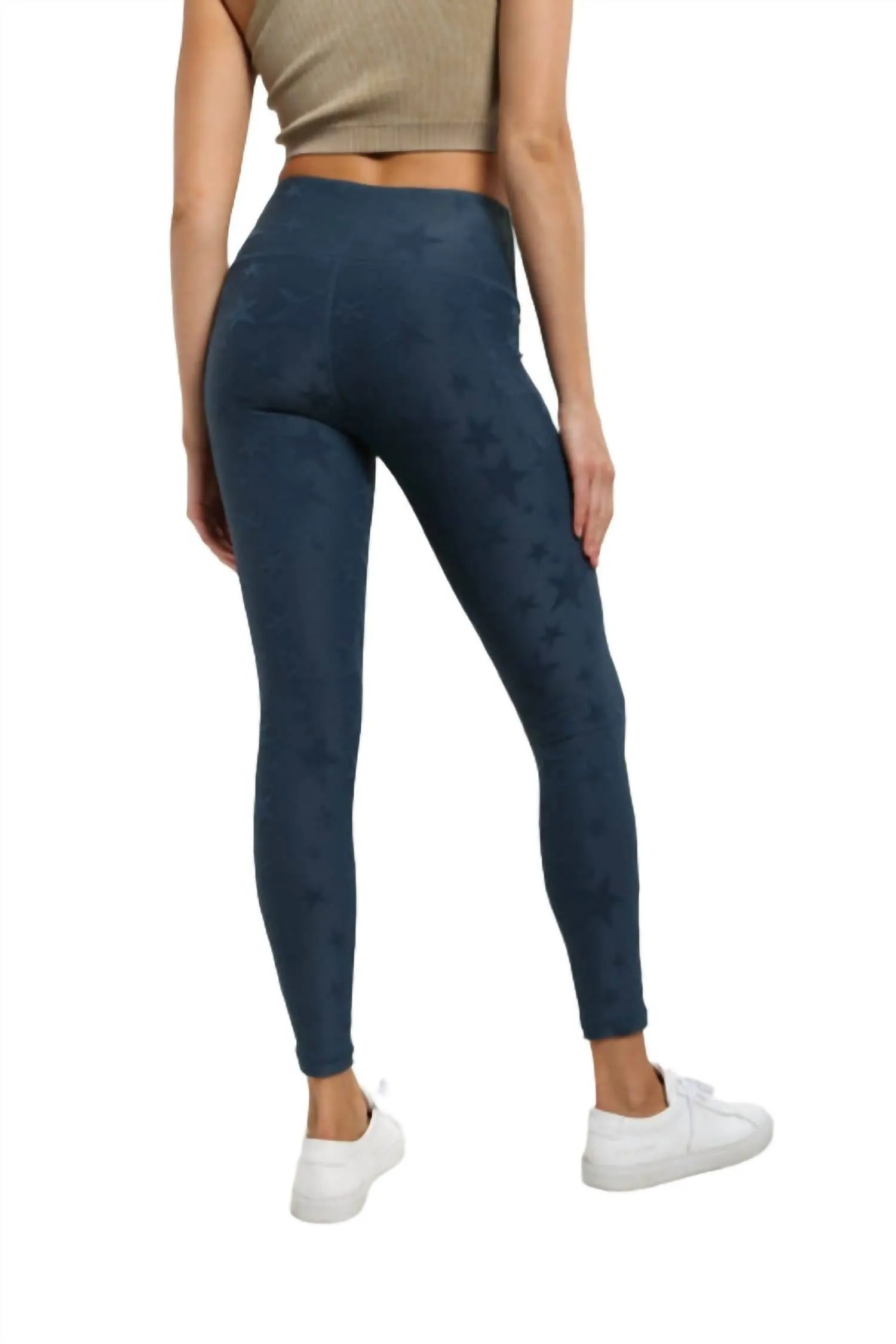 Seeing Stars High Waist Leggings In Midnight Navy