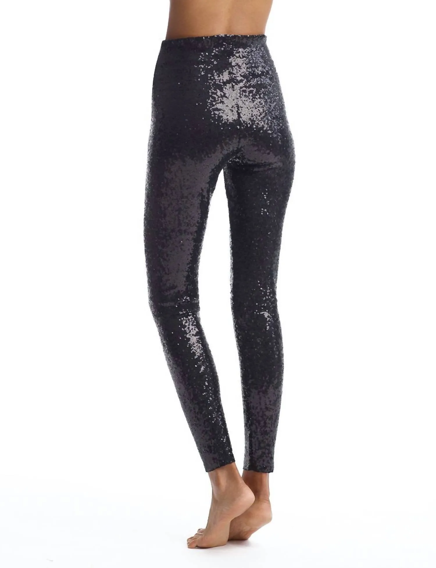 Sequin Leggings In Black