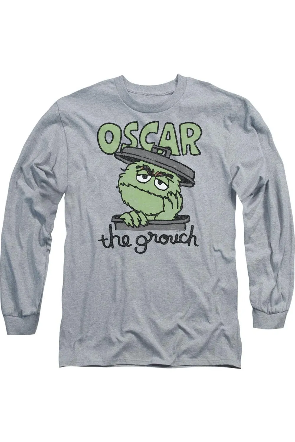 Sesame Street Canned Grouch Long Sleeve Adult Tee / T-Shirt
