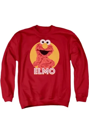Sesame Street Elmo Scribble Adult Crewneck Sweatshirt