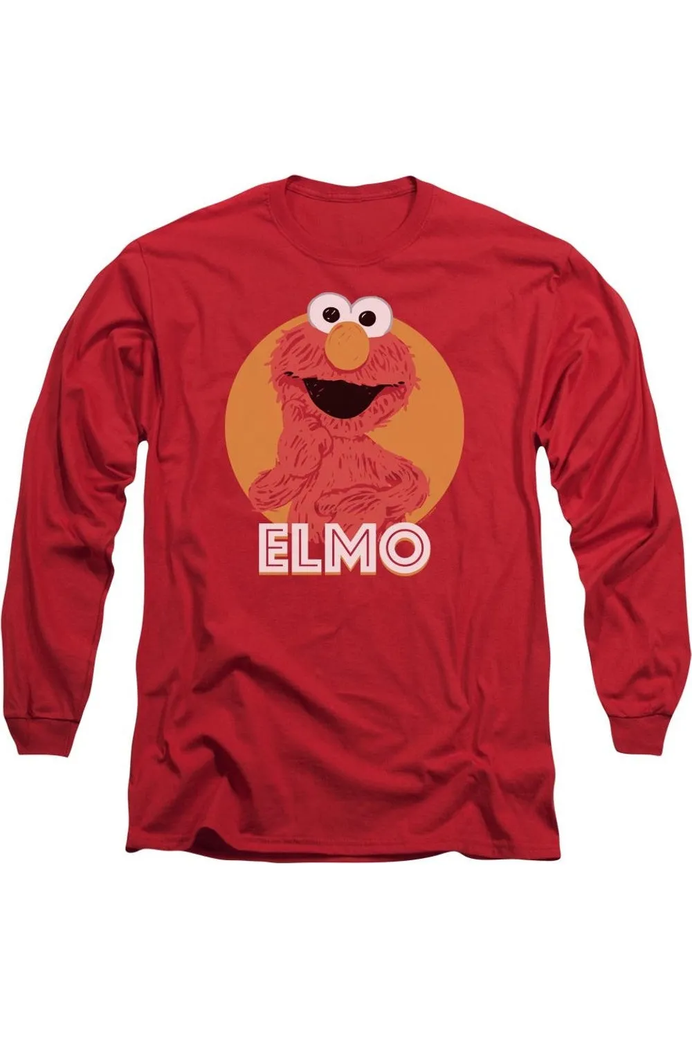 Sesame Street Elmo Scribble Long Sleeve Adult Tee / T-Shirt