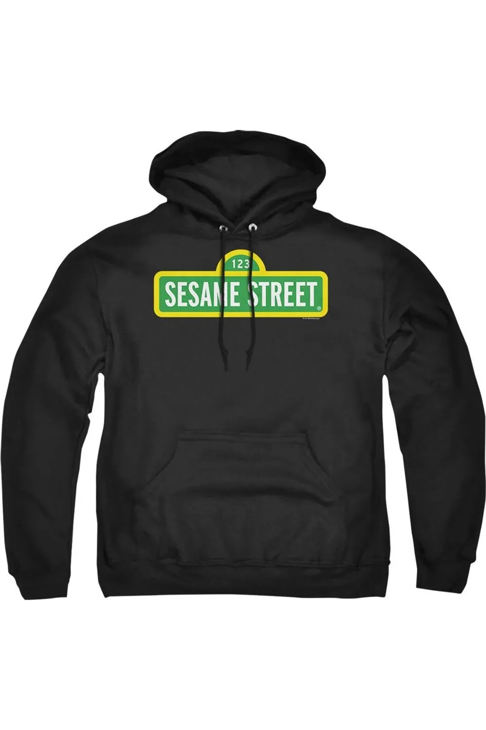 Sesame Street Logo Adult Pull Over Hoodie