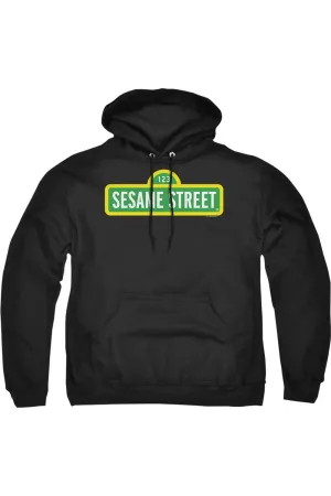 Sesame Street Logo Adult Pull Over Hoodie