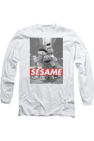Sesame Street Sesame Long Sleeve Adult Tee / T-Shirt