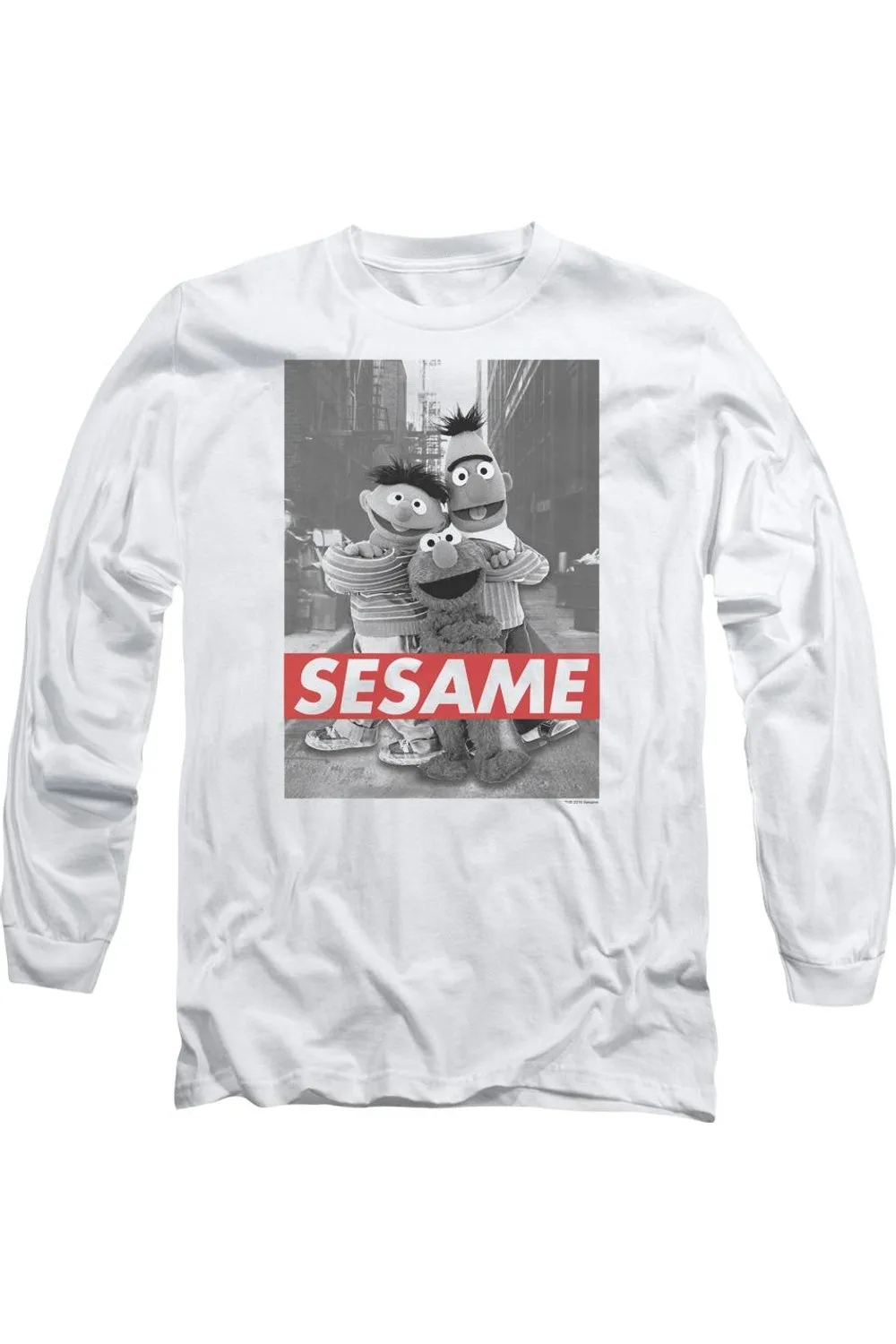 Sesame Street Sesame Long Sleeve Adult Tee / T-Shirt