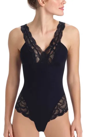Sexy   Smooth Bodysuit In Black