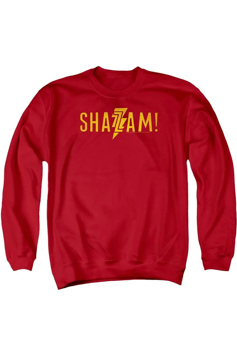 Shazam Movie Flat Logo Adult Crewneck Sweatshirt