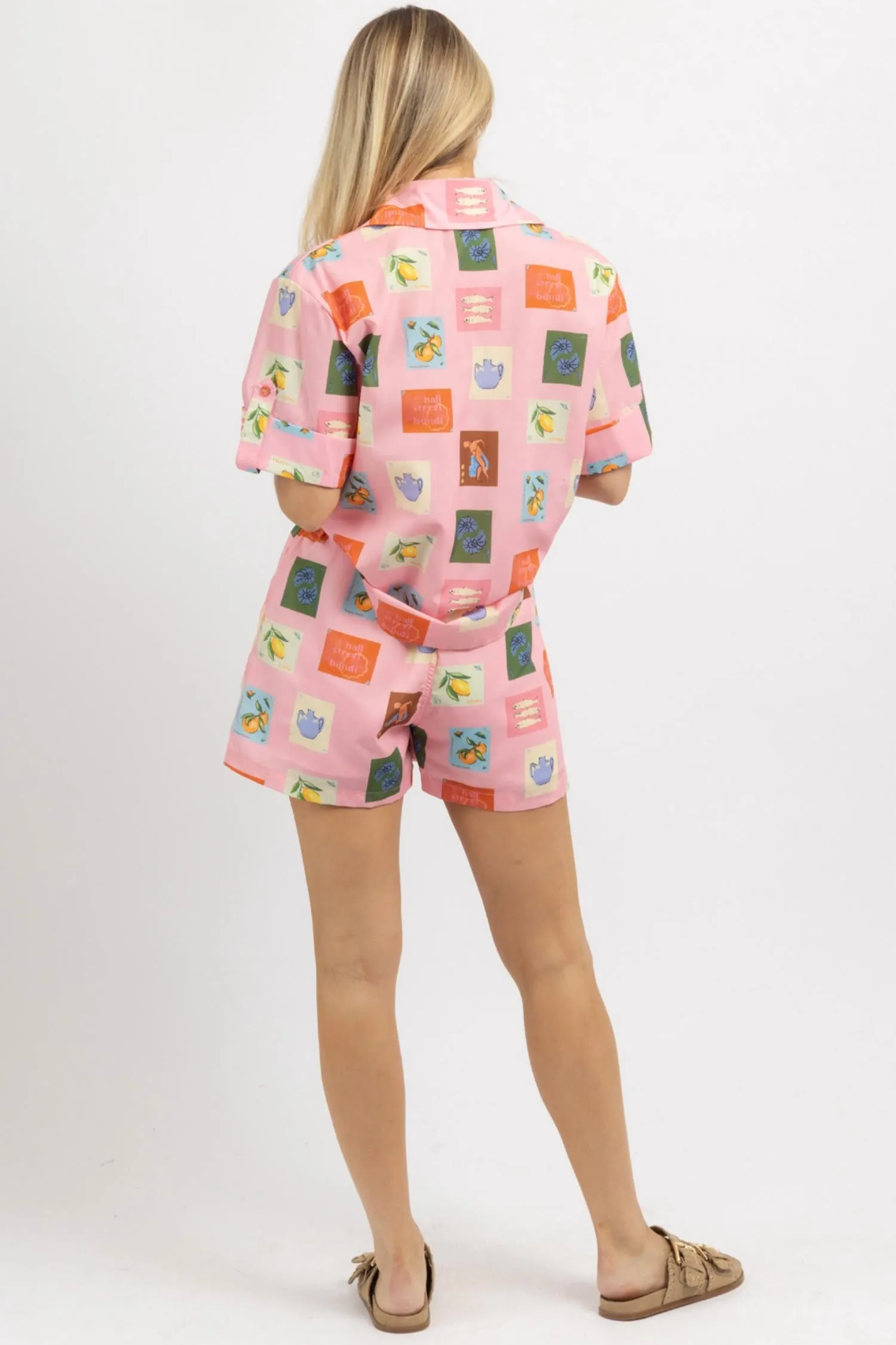 Sightsee Print Short Set In Pint