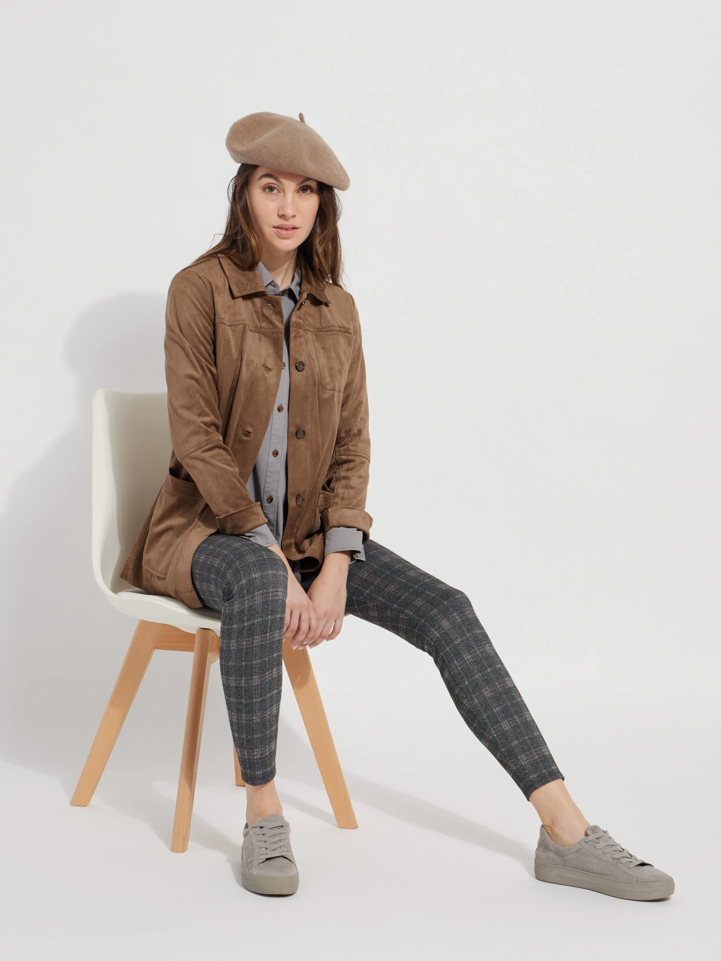 Signature Legging- Flat Iron Plaid