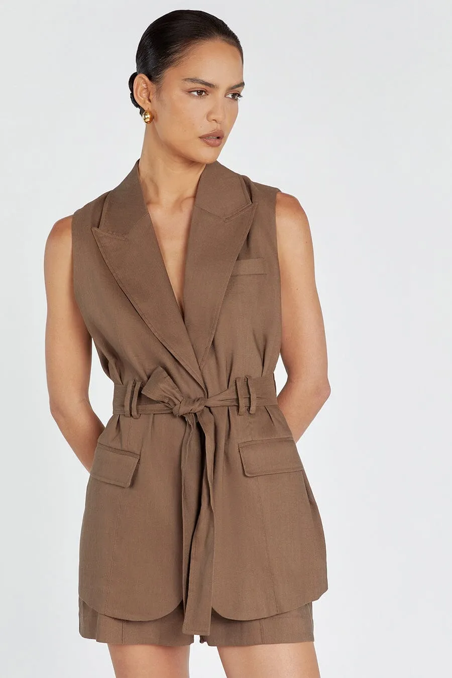 SLOAN COCO LINEN BLEND SHORT