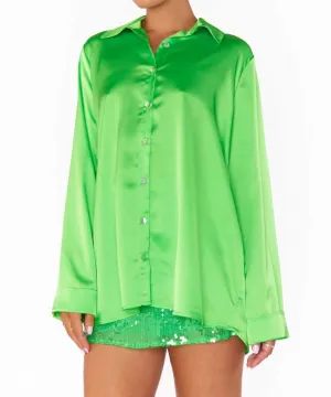 Smith Button Down In Bright Green