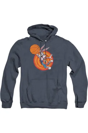 Space Jam 2 Bugs Slam Adult Heather Hoodie / Hooded Sweatshirt
