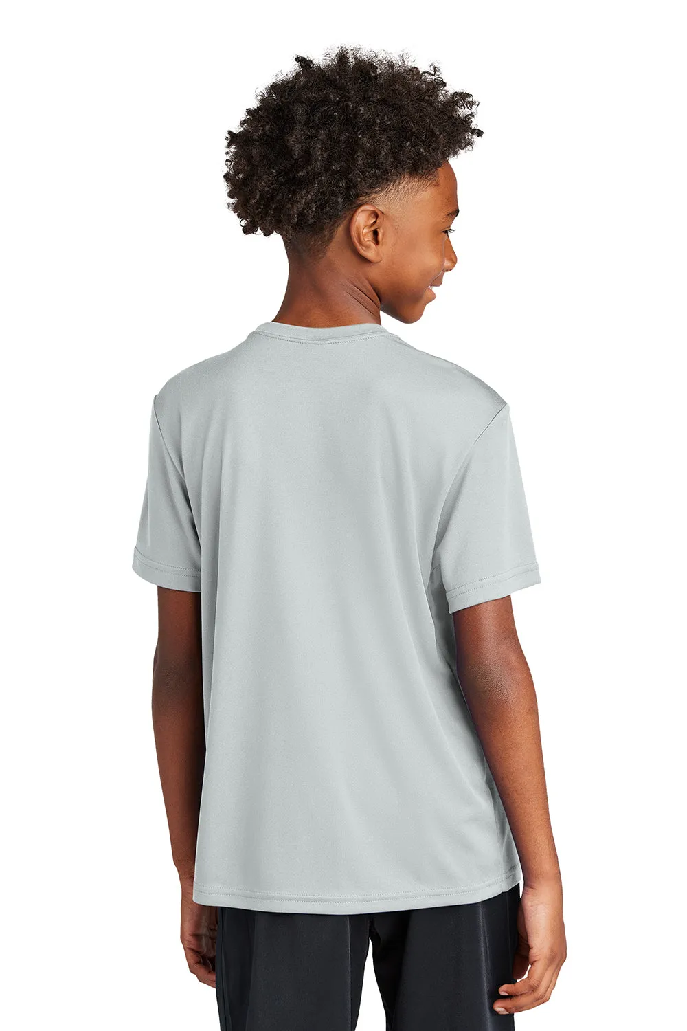 Sport-Tek Youth Competitor Moisture Wicking Short Sleeve Crewneck T-Shirt - Silver Grey