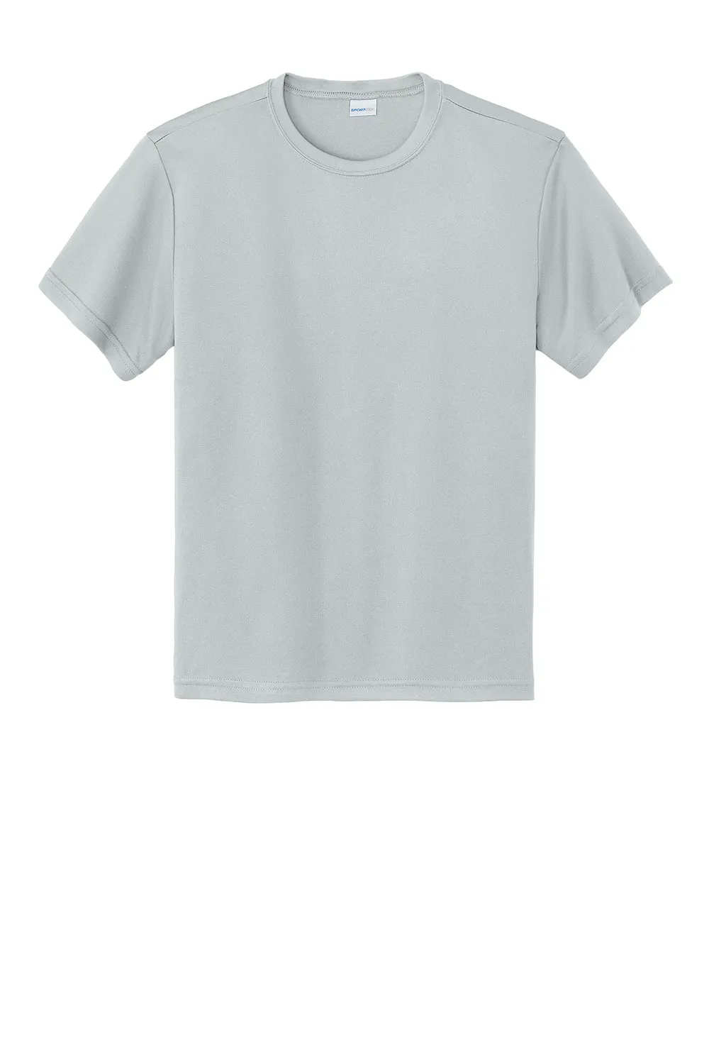 Sport-Tek Youth Competitor Moisture Wicking Short Sleeve Crewneck T-Shirt - Silver Grey