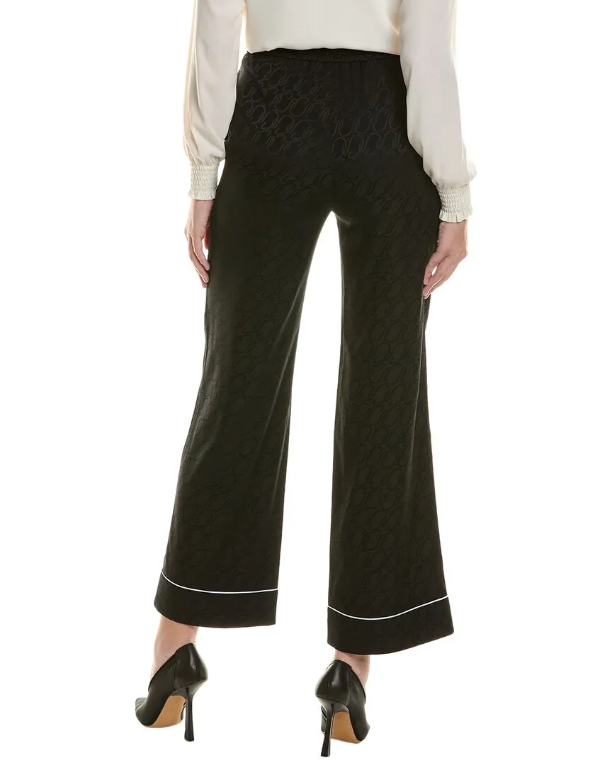 St. John Cursive Icon Silk-Blend Pant