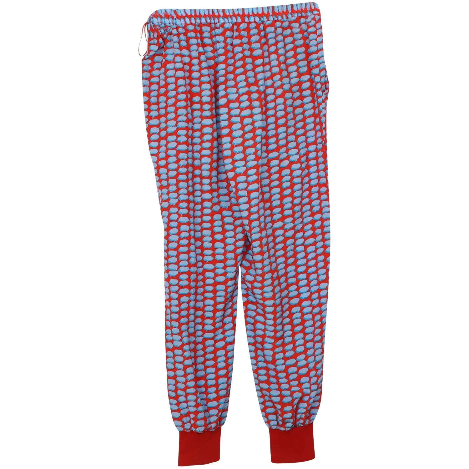 Stella McCartney Printed Pants in Red Cotton