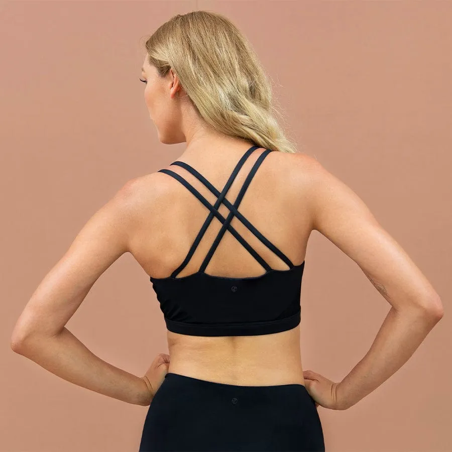 Stockholm Econyl® Bra Top | Onyx