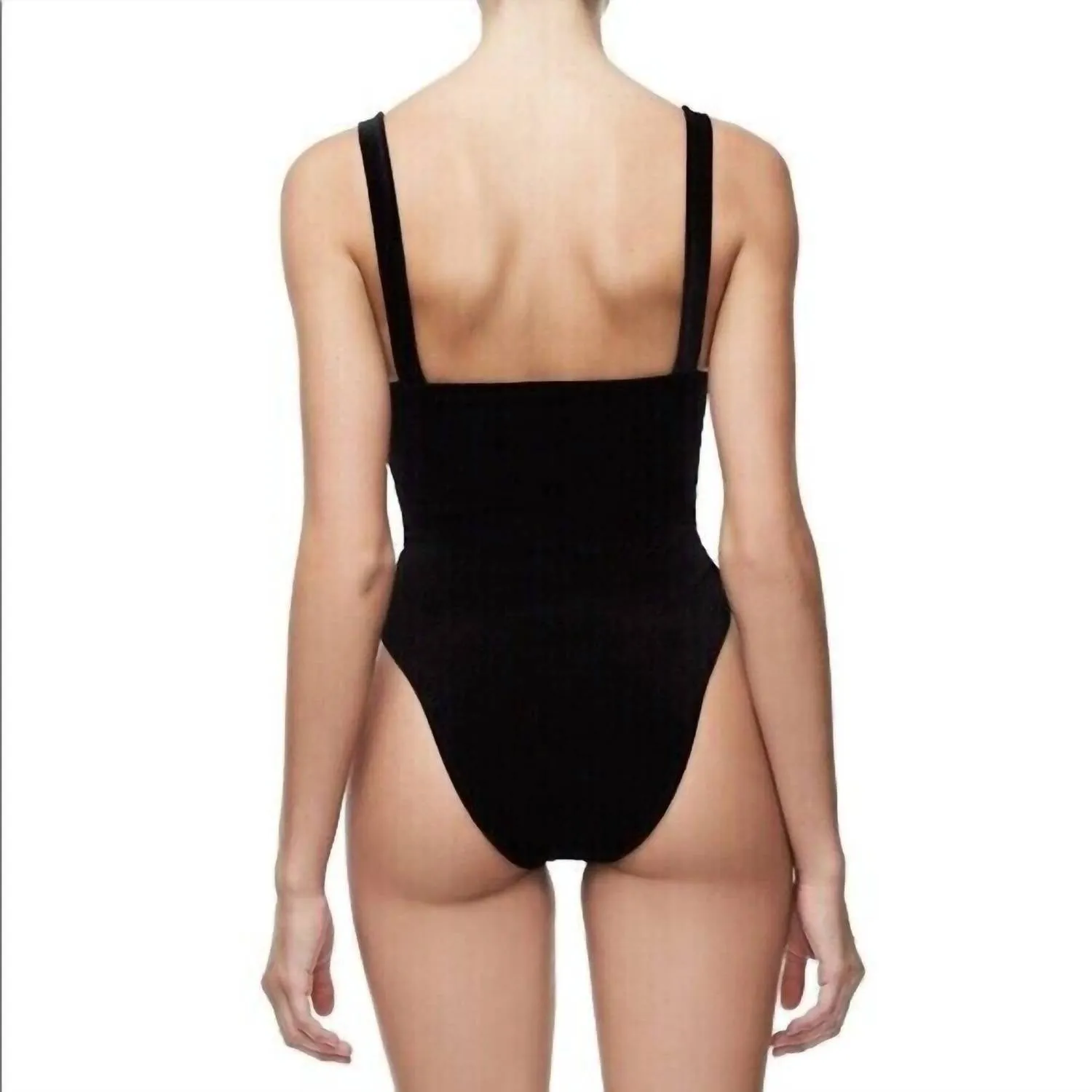 Sweetheart Cami Velvet Bodysuit In Black