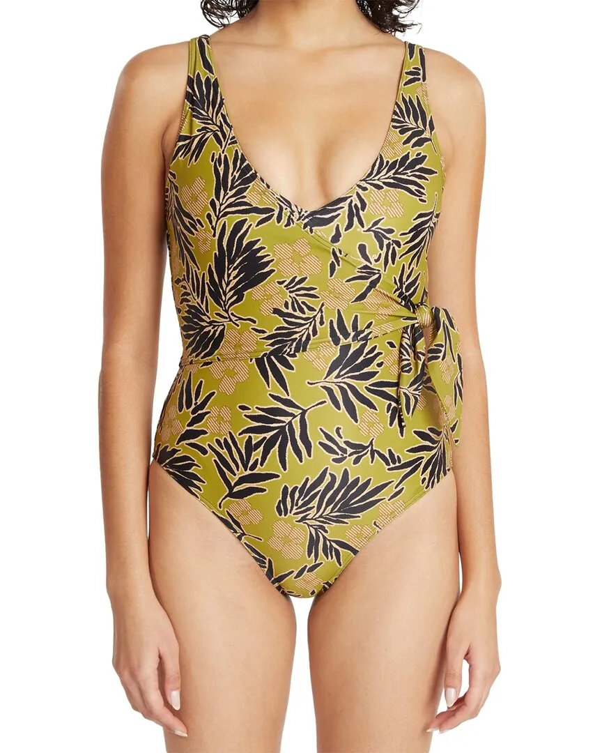 Tanya Taylor Kelly Wrap One-Piece
