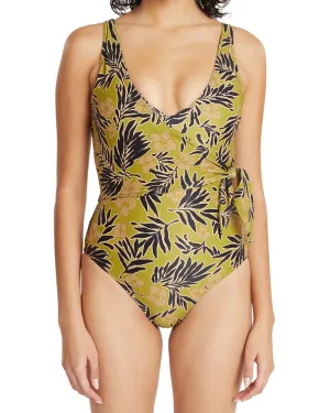 Tanya Taylor Kelly Wrap One-Piece