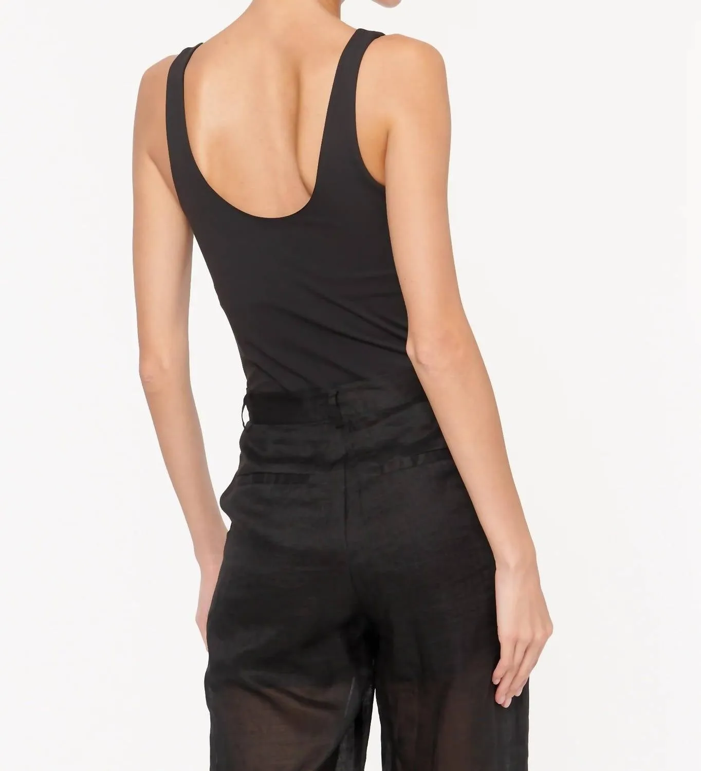 Tayma Heart Ring Bodysuit In Black