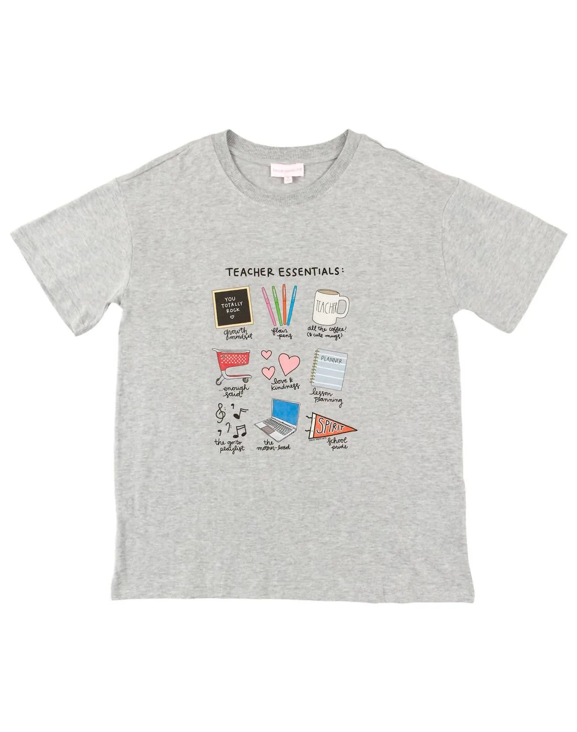 Teacher Essentials Callie Tee In Ash