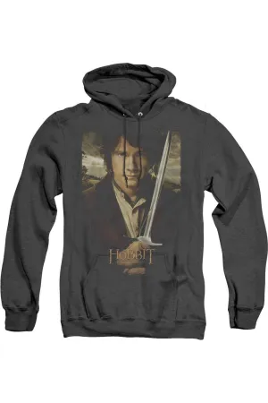 The Hobbit Baggins Poster Adult Heather Hoodie / Hooded Sweatshirt